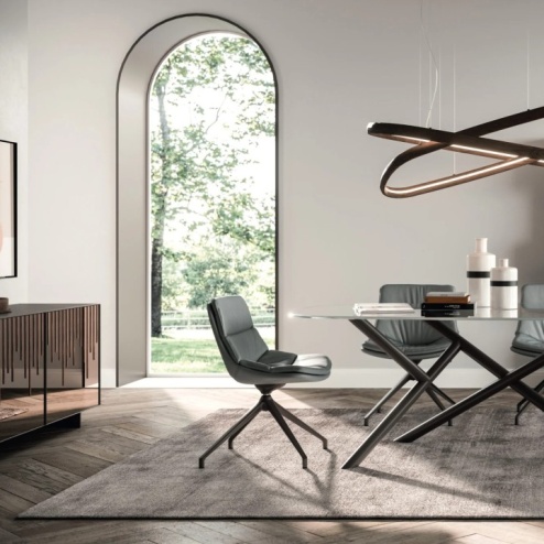 Sedia girevole Sveva Ozzio